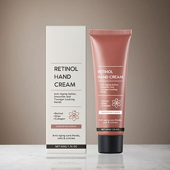 HYLLai Retinol Hand Cream 50g - Anti-Aging Treatment with Shea Butter for Dry, Cracked Hands - Fast Absorption"*