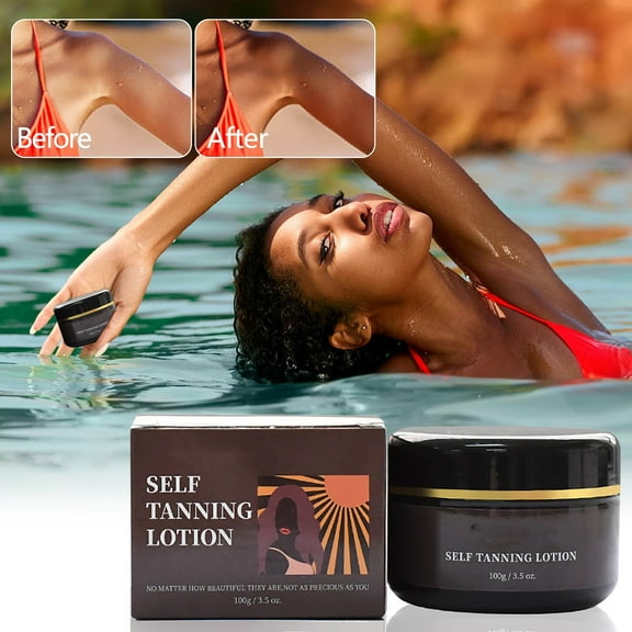 HYLLai Self Tanning Cream, Sunless Tan Lotion, Moisturizing & Streak-Free, 130g