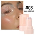 thumbnail image 1 of HYLLai Shimmering Jelly Highlight Stick for Face & Body, Long-Lasting Radiance, Highlighter with Glowing Effect, Easy to Apply, Portable Makeup Stick for Cheeks & Eyes (C), 1 of 5