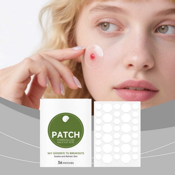 HYLLai Soothing Acne Patches 30pcs, Helps Reduce Redness Promote Healing, Invisible Breathable, for Daily Blemish Care Emergency Repair