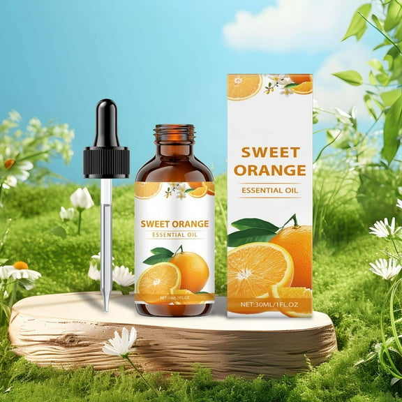 HYLLai Sweet Orange Essential Oil – 100% Pure for Aromatherapy, Massage & Diffuser, Long-Lasting Citrus Scent, 30ml