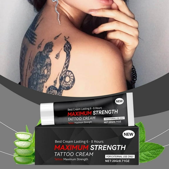 HYLLai Tattoo Aftercare Gel, Skin Nourishing & Moisturizing Care for Fresh Tattoos, Soothes Dry Skin, Extends Tattoo Durability, Keeps Colors Vibrant, 20g