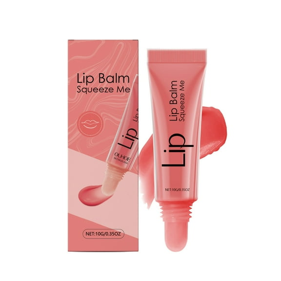 HYLLai Tinted Lip Balm with Shea Butter & Olive Oil, Hydrating & Moisturizing Lip Gloss, Long-Lasting & Non-Sticky, Adds Natural Color, Perfect for Dry Lips (Pink)