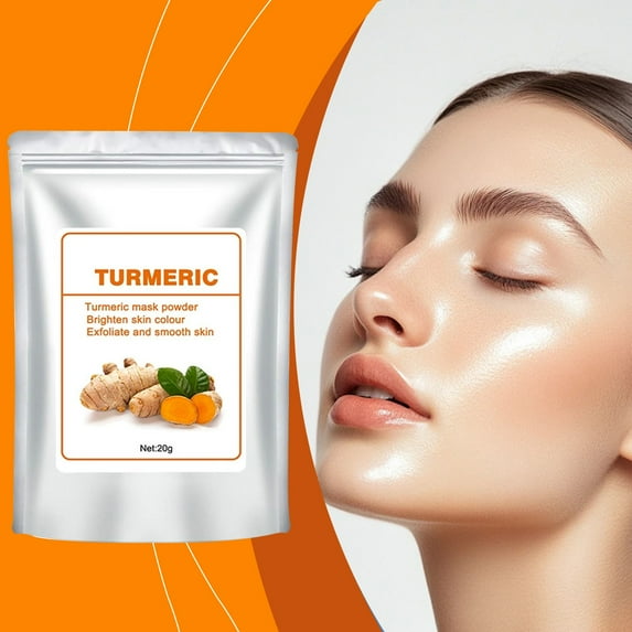 HYLLai Turmeric Brightening Mask Powder - DIY Glow Booster for Anti-Inflammatory Care, 20g