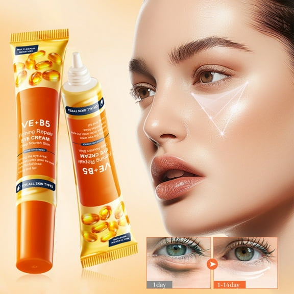 HYLLai Vitamin E + B5 Eye Gel Cream  Hydrating Under Eye Treatment to Reduce Dark Circles & Fine Lines, 20g