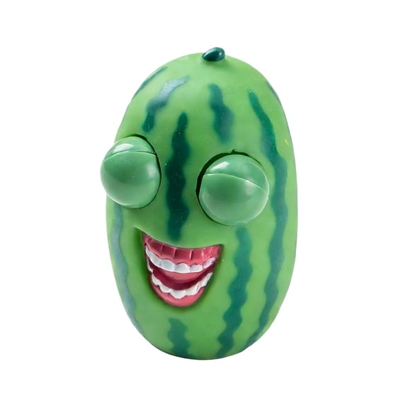 HYLLai Watermelon Shape Squeeze Ball, Pop-Eye Stress Relief Gadget, Soft TPR Decompression Tool for All Ages, Novelty Desk Relaxation Gift