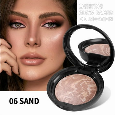 HYLLai Waterproof Baked Powder, Brightening, Smudge-Proof Setting & Concealing Makeup, 10g (F)