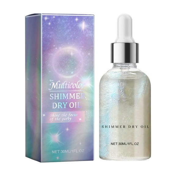 HYLLai Waterproof Body Glitter Oil, Multi-Color Sparkle for Parties, Holidays & Events, Party Body Shimmer, 30ml (C)
