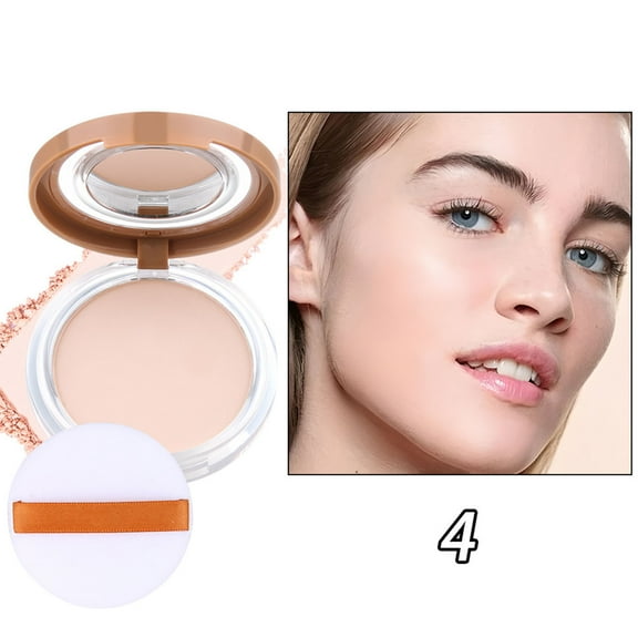 HYLLai Waterproof Setting Powder 12H Long-Lasting Matte Finish, Oil Control & Pore Blurring Travel-Friendly Compact with Mirror (D)