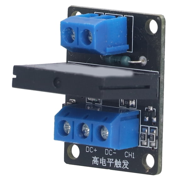 HYM285 Low Level Trigger 1 Channel Solid State Relay Module with Fuse 5V DC Input Support 240V 2A AC Output / 1 Channel Solid State Relay Module 5V Low Level Driver Relay Board