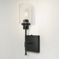 thumbnail image 1 of HYMELA Battery Operated Wall Sconce Light Fixtures with Glass Shade Wall Lamp for Bathroom Hallway Mirror,Bulb Included, 1 of 9