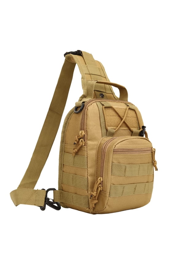 Sling Bag with Handle, Outdoor Treking Backpack, Shoulder Satchel for Chest Cross Body 8.7"Lx3.6"Wx11"H (YEL)