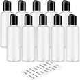 thumbnail image 1 of HYOWUIER 10 Pack 3.4 oz Clear Travel Bottles for Toiletries TSA Approved Leakproof Travel Size Containers Empty Small Plastic Shampoo Lotion Bottles with Labels, 1 of 7
