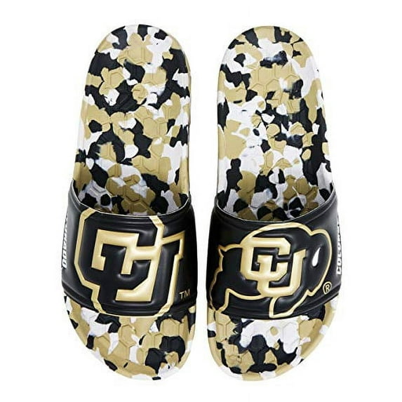 Hype Co College NCAA Unisex Colorado Buffaloes Sandal Slides