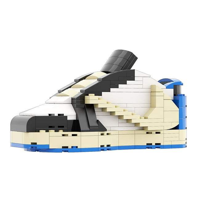 Hypebrickz "AJ1 Low Travis Scott x Fragment" Sneaker Bricks 3D Building Blocks for Sneakerhead
