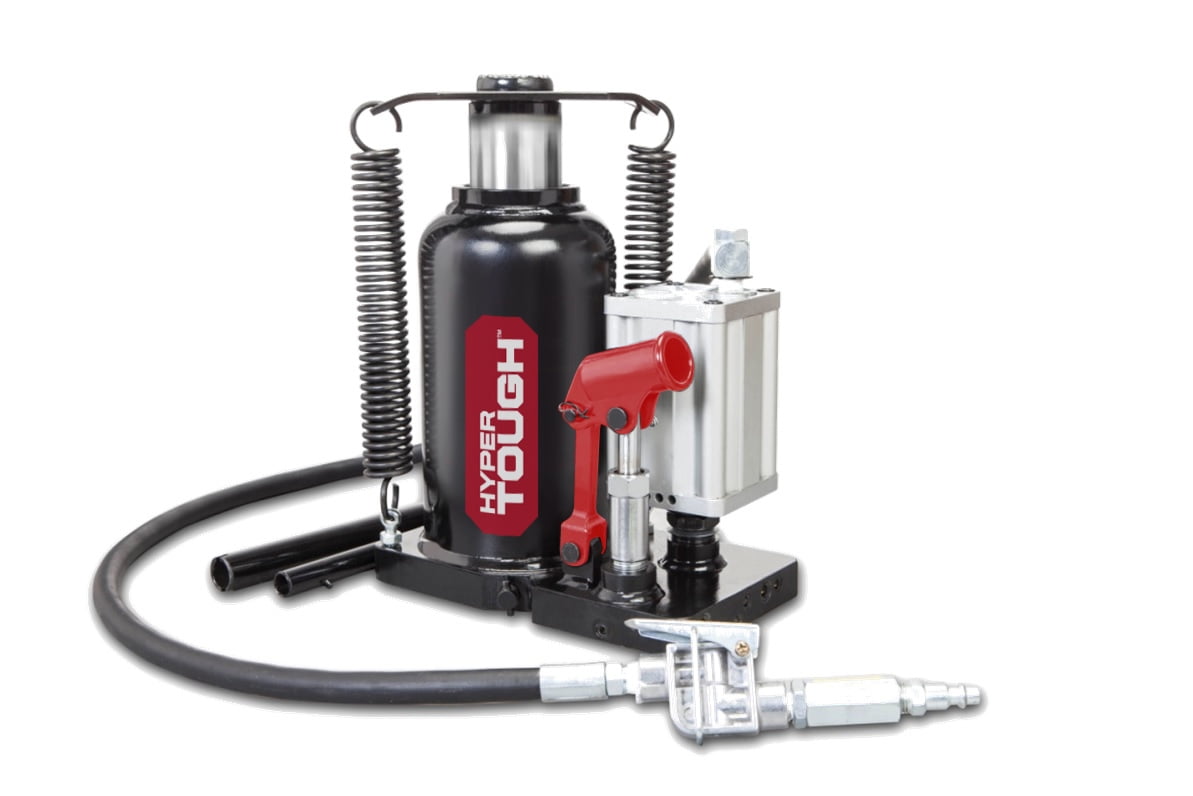 HYPER TOUGH 12 Ton Pneumatic Air Hydraulic Bottle Jack:DTA91206