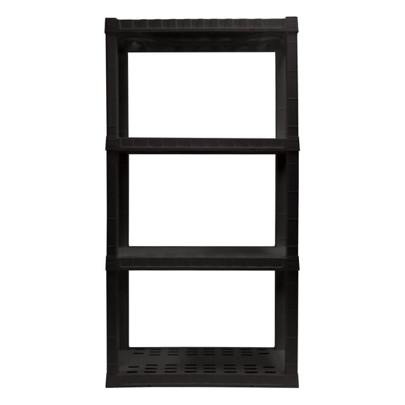 HYPER TOUGH 4-tier Interlocking Shelf (Black)