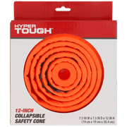 HYPER TOUGH COLLAPSIBLE 12" ORANGE SAFETY CONE WITH REFLECTIVE TAPE