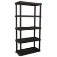 thumbnail image 1 of HYPER TOUGH Heavy Duty 5-tier Interlocking Shelf (Black), 1 of 3