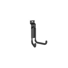 Hyper Tough Heavy-Duty Steel Slatwall U Hook, Black