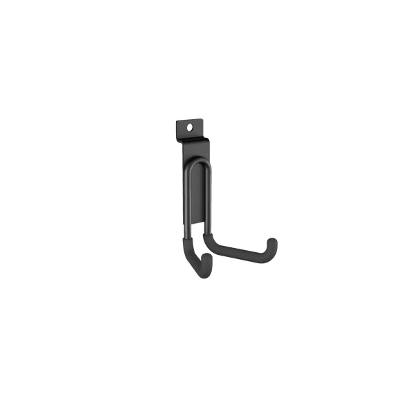 Hyper Tough Heavy-Duty Steel Slatwall U Hook, Black