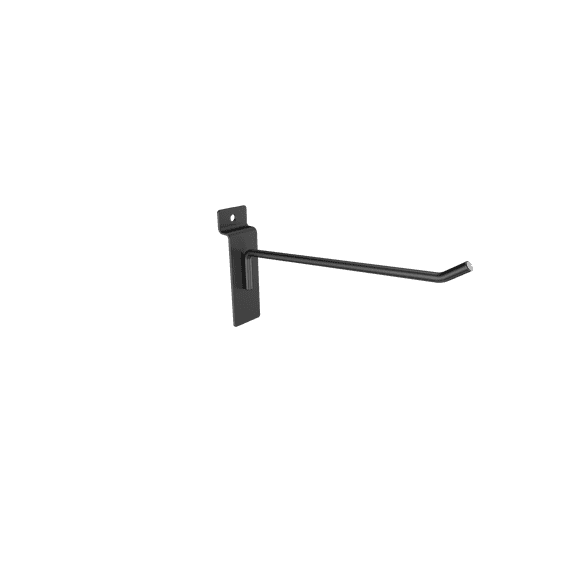 Hyper Tough Heavy-Duty Steel Single Slatwall Hook, Black