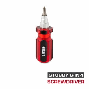 Hyper Tough Stubby 6-in-1 Screwdriver