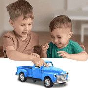HYPERLIVING 132 Alloy Kids Car Toy Driveable, Car Door Can Open, Little Blue Truck Toy for Toddlers 2-8 Years Old Boys Girls Kids, Easter Christmas Birthday Gifts Blue Truck