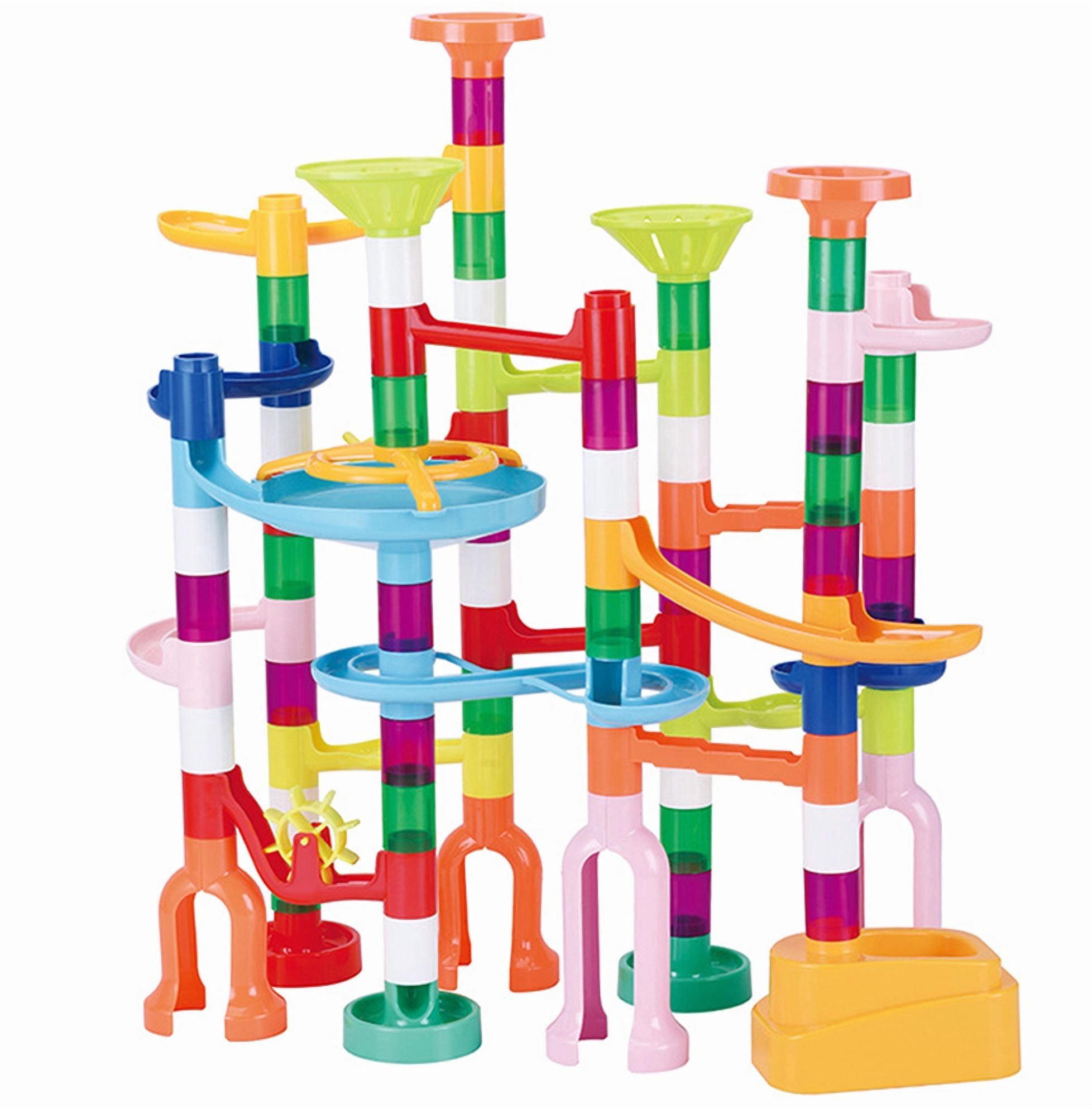 HYPERLIVING Marble Run Sets for Kids - 105Pcs Marble Race Track Maze Madness Game STEM Building Tower Toy for 4 5 6 + Year Old Boys Girls