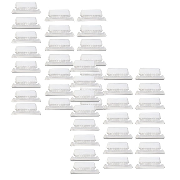 HYQDYLQ Hanging Folder Tabs, 50-Piece Set with Clear Plastic Tabs and White Inserts, 2-inch File Folder Labels, 3.11 x 1.22 inches
