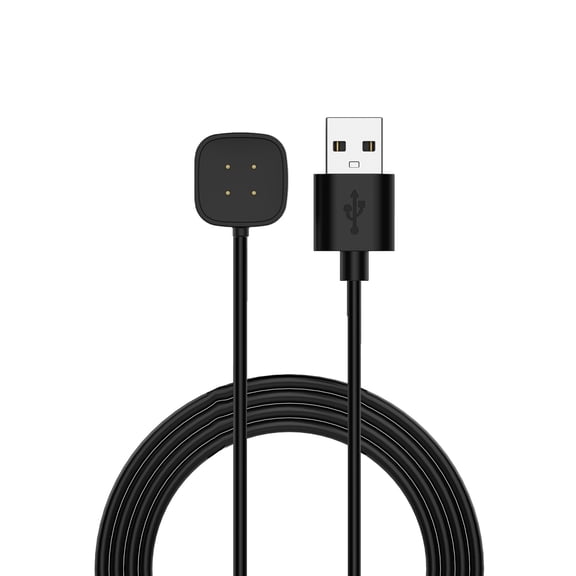 HYRACPO 1 Pack USB-A Magnetic Charger Cable for sense 2/versa4/3/1/ace LTE,Compatible for sense 2 Charging Replacement Accessory 1M/3.3ft - Black