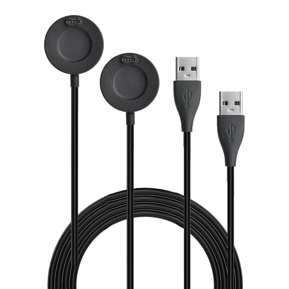 HYRACPO[2 Pack]Magnetic USB Charger Cable for Garmin Forerunner 170/70 Smartwatch,Compatible for Garmin Forerunner 70 Smartwatch Charging Replacement Accessory 1M/3.3ft - Black