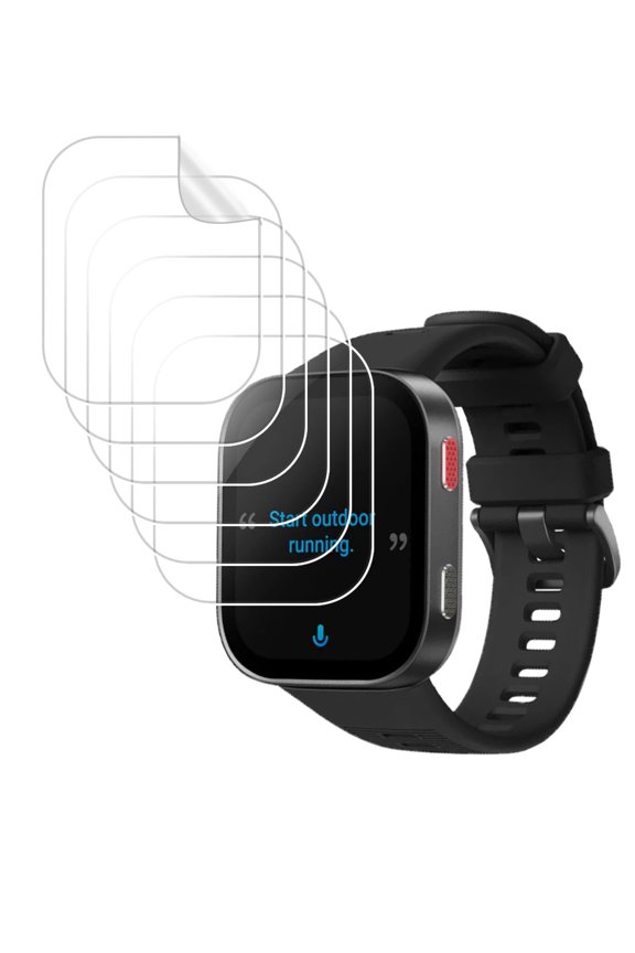 [6 Pack] Screen Protector Film for Amazfit Bip Max Smartwatch, Clear TPU Soft Protector Compatible with Amazfit Bip Max Watch, Anti-Scratch High Definition