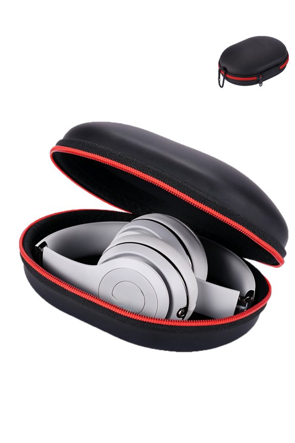 Carrying Case for Beats Studio Pro//Studio3/Solo 2/Solo 3 Headphone storage case, Portable Protective Storage Travel Bag with Zipper-Gray