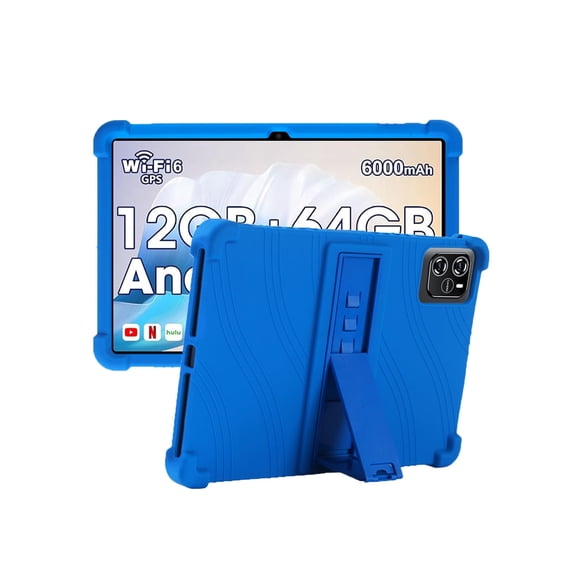 HYRACPO Silicone Case for Wpawa HT10-A/Vortex T10M Pro 10.1 inch, Soft Flexible Shockproof Protective Tablet Cover, Anti-Scratch & Lightweight Slim Design-Blue