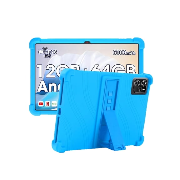 HYRACPO Silicone Case for Wpawa HT10-A/Vortex T10M Pro 10.1 inch, Soft Flexible Shockproof Protective Tablet Cover, Anti-Scratch & Lightweight Slim Design-Sky Blue