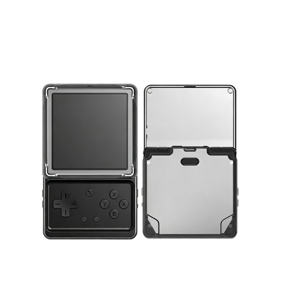 HYRACPO TPU Protective Case for RG Rotate Handheld Game Console, Shockproof Anti-Scratch Soft Cover-Black