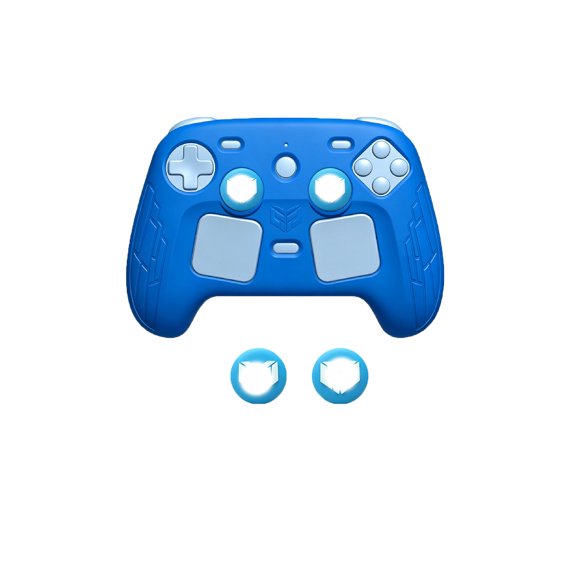 HYRACPO TPU Protective Case for Steam Controller 2026 Handheld Game Console, Shockproof Anti-Scratch Soft Cover-Blue