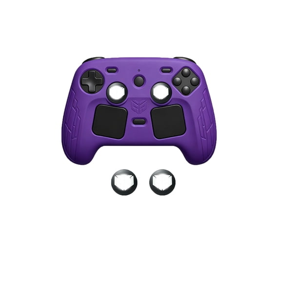 HYRACPO TPU Protective Case for Steam Controller 2026 Handheld Game Console, Shockproof Anti-Scratch Soft Cover-Purple
