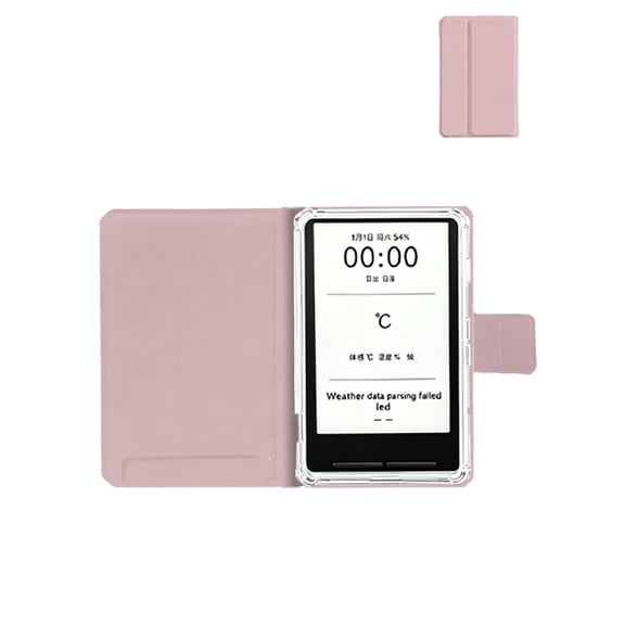 HYRACPO TPU Protective Case for Xteink X4 4.3 Inch E-Reader, Soft Shockproof Ebook Reader Protective Shell-Pink
