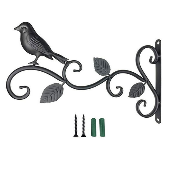 HYROOY Iron Hanging Bracket Wall Hook Plant Hanger for Bird Feeder Iron