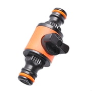 HYROOY Quick-release Double-Way Water Pipe Joint with In-line Shut-off Connector for Garden Hose Pipe Hose Clamp Repair