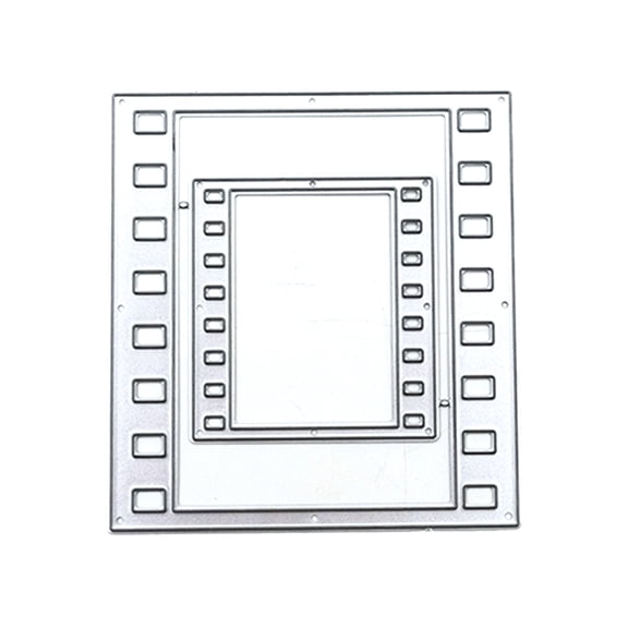 HYROOY Rectangular Frame Metal Cutting Die e Punch Stencils Embossing Template for Card Making Journaling Decorations Carbon Steel