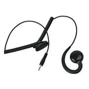 HYS 2.5mm الاستماع فقط المطاط التكتيكي الناعم C شكل Earhook إنفاذ القانون