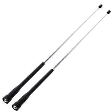 5x 14.5" SMA Female Dual Band Antennas – 145/435MHz, Black