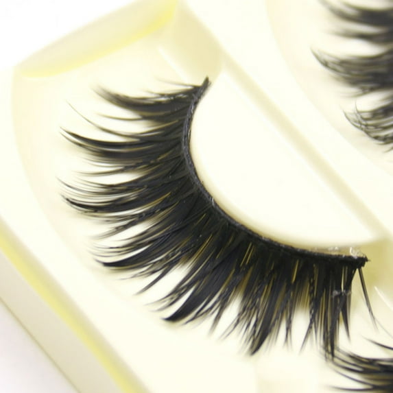 HYTDIEDIE 5 Pairs Thick Long Party False Eyelashes Black Band Eye Lashes Eyelashes with Color 20 Pairs False Eyelashes Human Eyelashes 3d 20 Pair False Eyelashes Makeup Lot Small Curler 12d Extensions