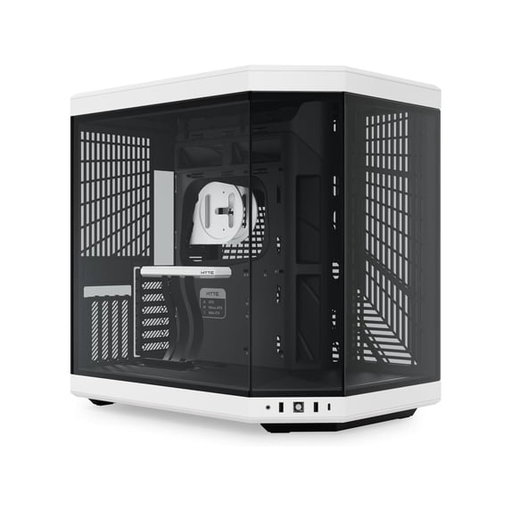 HYTE Dual Chamber ATX Mid-Tower Computer Case with USB-A 3.2, Panda