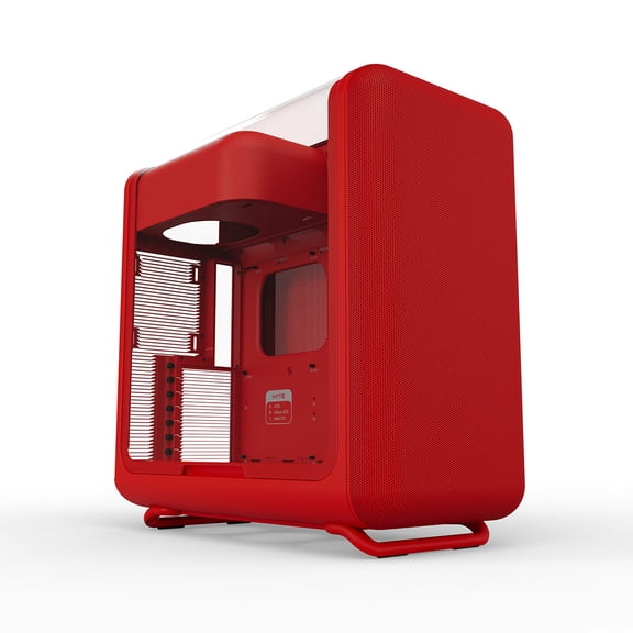 HYTE X50 Modern Performance ATX Mid-Tower PC Gaming Case - Wild Cherry (Red)
