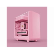 HYTE X50 PC Gaming Case CS-HYTE-X50G-SM Modern Performance ATX Mid-Tower PC Gaming Case - Strawberry Milk Pink