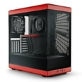 thumbnail image 1 of HYTE Y40 Modern Aesthetic Panoramic Tempered Glass Mid-Tower ATX Computer Gaming Case with PCIE 4.0 Riser Cable Included, Red, 1 of 6